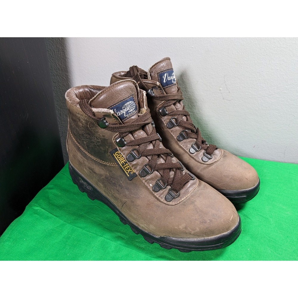 Vasque Sundowner Leather Boots GoreTex Skywalk 7935 Made in Italy Mens Size 5.5